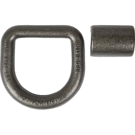 B46PKGD – BUYERS PROD D-Ring, 3/4 Inch Ring Diameter 9120 Pound Working Load Limit Silver Steel With - view 2